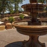 tiered fountain in Sacramento landscaping