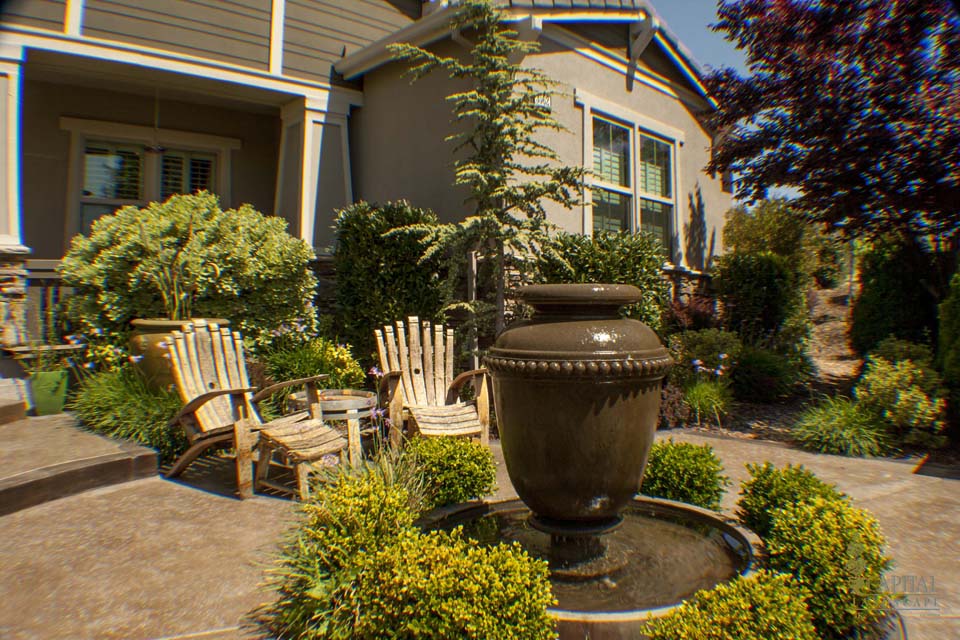 courtyard urn fountain