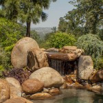 backyard waterfall and pond