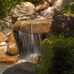 backyard waterfall and pond