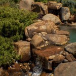 backyard waterfall and pond